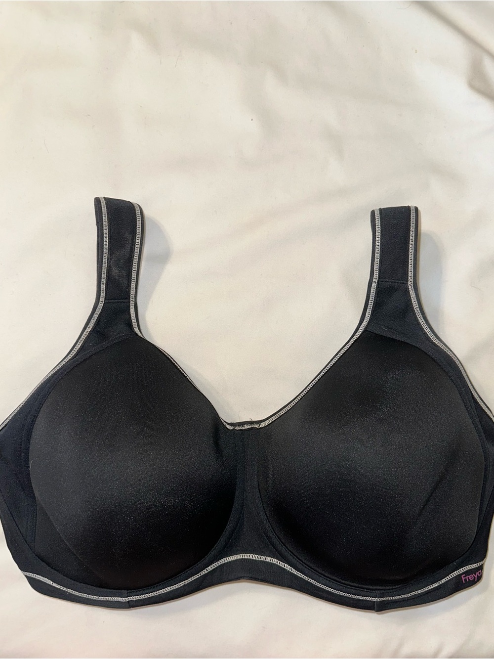 Freya Black High-Impact Underwire Sports Bra